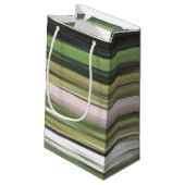 Abstracte #2: Olijfgroene blauwvis Klein Cadeauzakje (Achterkant Gekanteld)