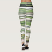 Abstracte #2: Olijfgroene blauwvis Leggings (Achterkant)