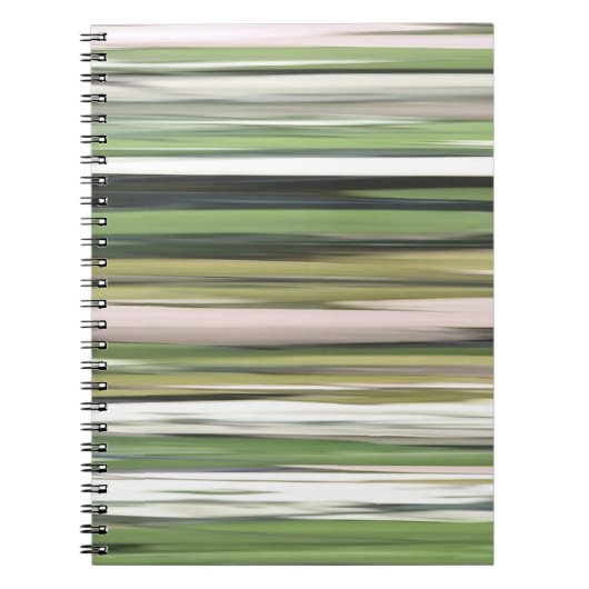Abstracte #2: Olijfgroene blauwvis Notitieboek (Voorkant)