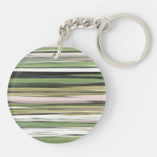 Abstracte #2: Olijfgroene blauwvis Sleutelhanger (Achterkant)