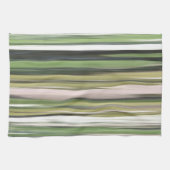 Abstracte #2: Olijfgroene blauwvis Theedoek (Horizontaal)