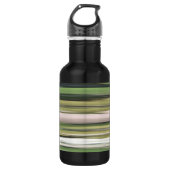 Abstracte #2: Olijfgroene blauwvis Waterfles (Voorkant)