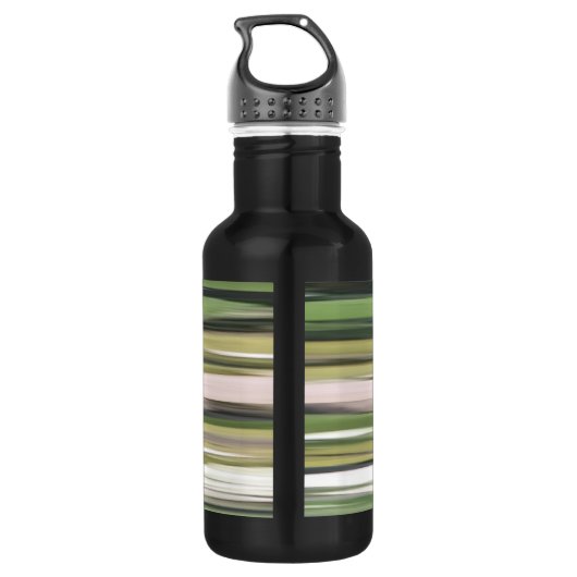 Abstracte #2: Olijfgroene blauwvis Waterfles (Achterkant)