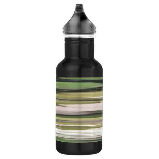 Abstracte #2: Olijfgroene blauwvis Waterfles (Rechts)