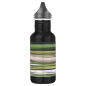 Abstracte #2: Olijfgroene blauwvis Waterfles (Links)