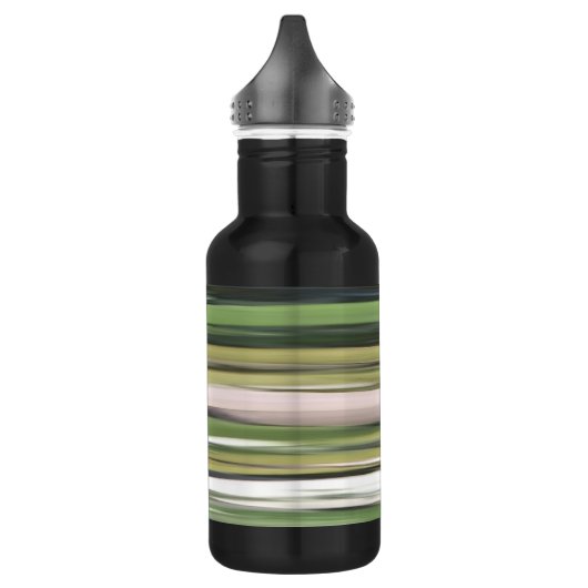 Abstracte #2: Olijfgroene blauwvis Waterfles (Links)