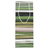 Abstracte #2: Olijfgroene blauwvis Wijn Cadeautas (Achterkant)