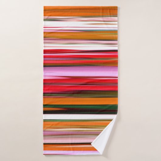 Abstracte #2: Oranje vervaging Badhanddoek (Badhanddoek)