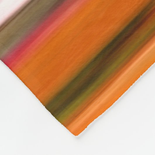 Abstracte #2: Oranje vervaging Fleece Deken (Hoek)