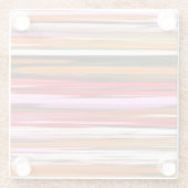 Abstracte #2: Oranje vervaging Glazen Onderzetter (Achterkant)