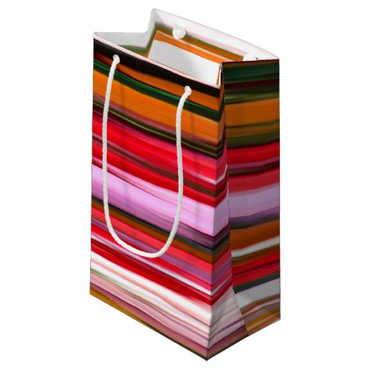 Abstracte #2: Oranje vervaging Klein Cadeauzakje (Voorkant Gekanteld)