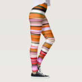 Abstracte #2: Oranje vervaging Leggings (Rechts)