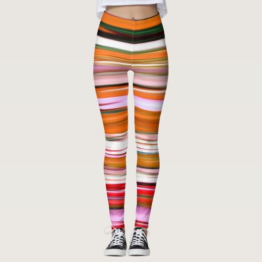 Abstracte #2: Oranje vervaging Leggings (Voorkant)