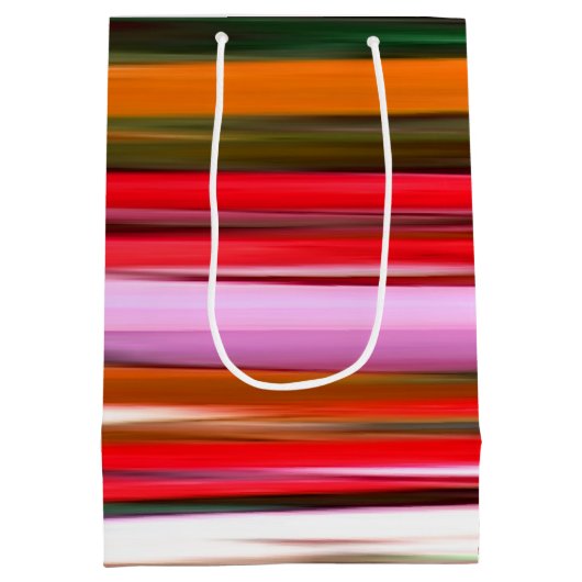 Abstracte #2: Oranje vervaging Medium Cadeauzakje (Achterkant)