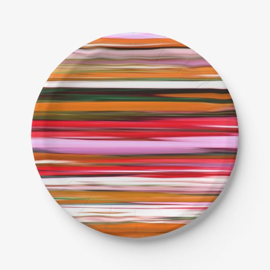 Abstracte #2: Oranje vervaging Papieren Bordje (Voorkant)