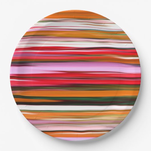 Abstracte #2: Oranje vervaging Papieren Bordje (Voorkant)
