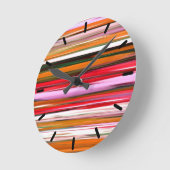 Abstracte #2: Oranje vervaging Ronde Klok (Hoek)