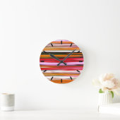 Abstracte #2: Oranje vervaging Ronde Klok (Huis)