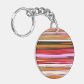 Abstracte #2: Oranje vervaging Sleutelhanger (Voorkant Links)