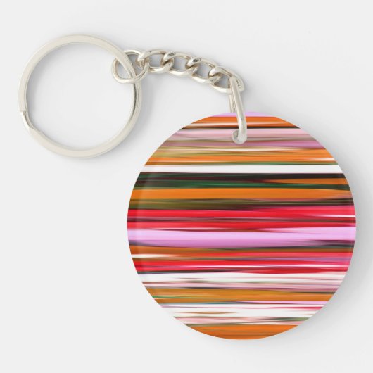 Abstracte #2: Oranje vervaging Sleutelhanger (Voorkant)