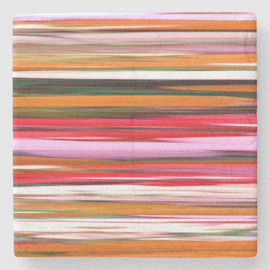 Abstracte #2: Oranje vervaging Stenen Onderzetter (Voorkant)