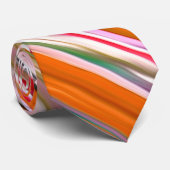 Abstracte #2: Oranje vervaging Stropdas (Opgerold)