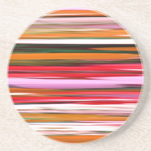 Abstracte #2: Oranje vervaging Zandsteen Onderzetter (Voorkant)