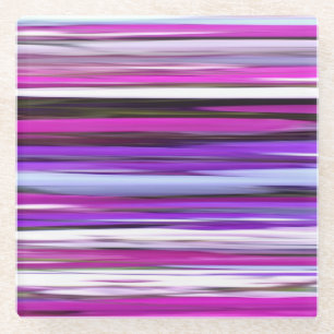 Abstracte #2: Paarse vervagen Glazen Onderzetter