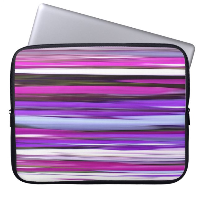 Abstracte #2: Paarse vervagen Laptop Sleeve (Voorkant)