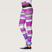 Abstracte #2: Paarse vervagen Leggings (Links)