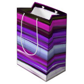 Abstracte #2: Paarse vervagen Medium Cadeauzakje (Achterkant Gekanteld)