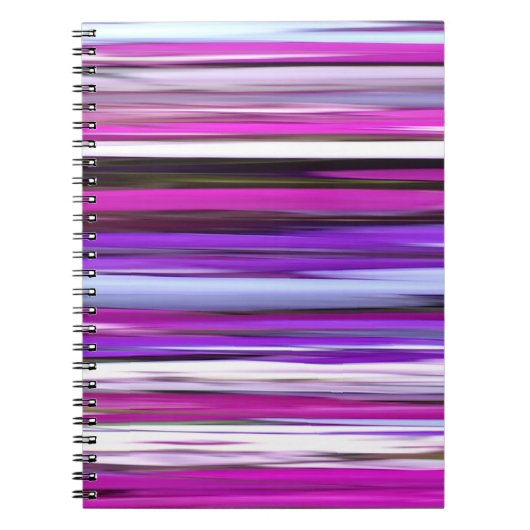 Abstracte #2: Paarse vervagen Notitieboek (Voorkant)