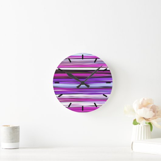 Abstracte #2: Paarse vervagen Ronde Klok (Huis)