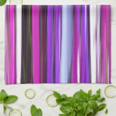 Abstracte #2: Paarse vervagen Theedoek (Gevouwen)