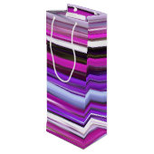 Abstracte #2: Paarse vervagen Wijn Cadeautas (Achterkant Gekanteld)