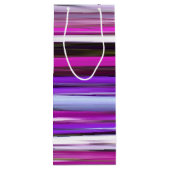 Abstracte #2: Paarse vervagen Wijn Cadeautas (Achterkant)