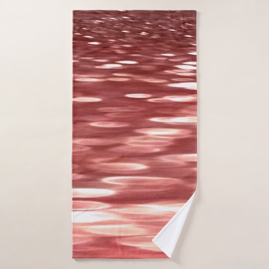 Abstracte #2: Rode vervaging Badhanddoek (Badhanddoek)