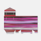 Abstracte #2: Rode vervaging Bedankdoosjes (Uitgevouwen)