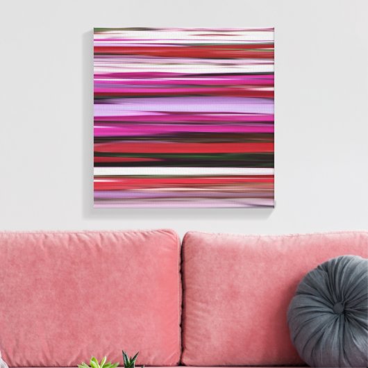 Abstracte #2: Rode vervaging Canvas Afdruk (Insitu (Woonkamer))