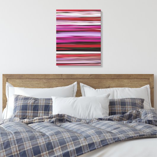 Abstracte #2: Rode vervaging Canvas Afdruk (Insitu (Slaapkamer))