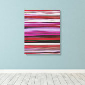 Abstracte #2: Rode vervaging Canvas Afdruk (Insitu (Houten vloer))