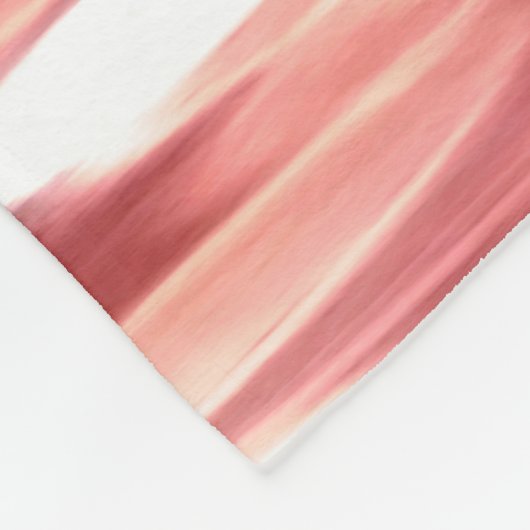 Abstracte #2: Rode vervaging Fleece Deken (Hoek)
