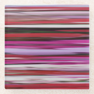 Abstracte #2: Rode vervaging Glazen Onderzetter