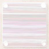 Abstracte #2: Rode vervaging Glazen Onderzetter (Achterkant)