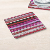 Abstracte #2: Rode vervaging Kartonnen Onderzetters (Schuin)