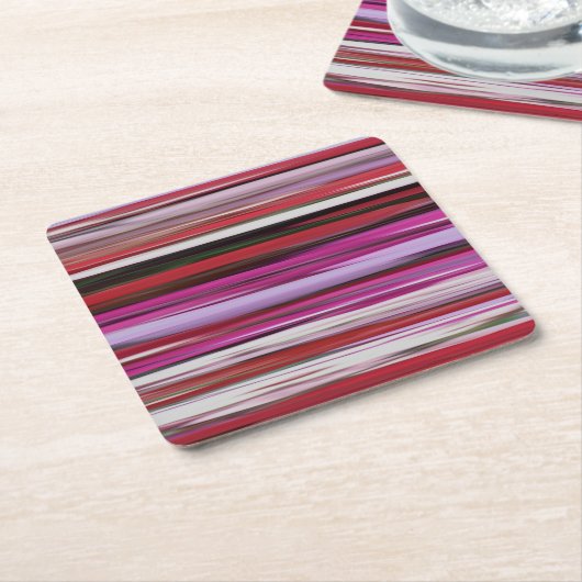 Abstracte #2: Rode vervaging Kartonnen Onderzetters (Schuin)