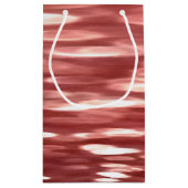 Abstracte #2: Rode vervaging Klein Cadeauzakje (Achterkant)