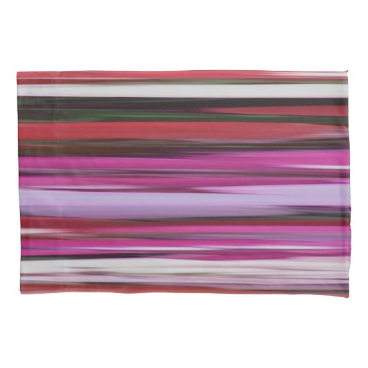Abstracte #2: Rode vervaging Kussensloop (Voorkant)