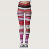 Abstracte #2: Rode vervaging Leggings (Voorkant)