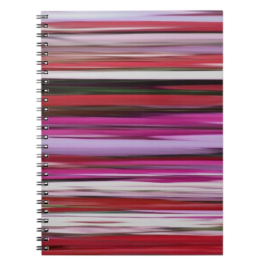 Abstracte #2: Rode vervaging Notitieboek (Voorkant)